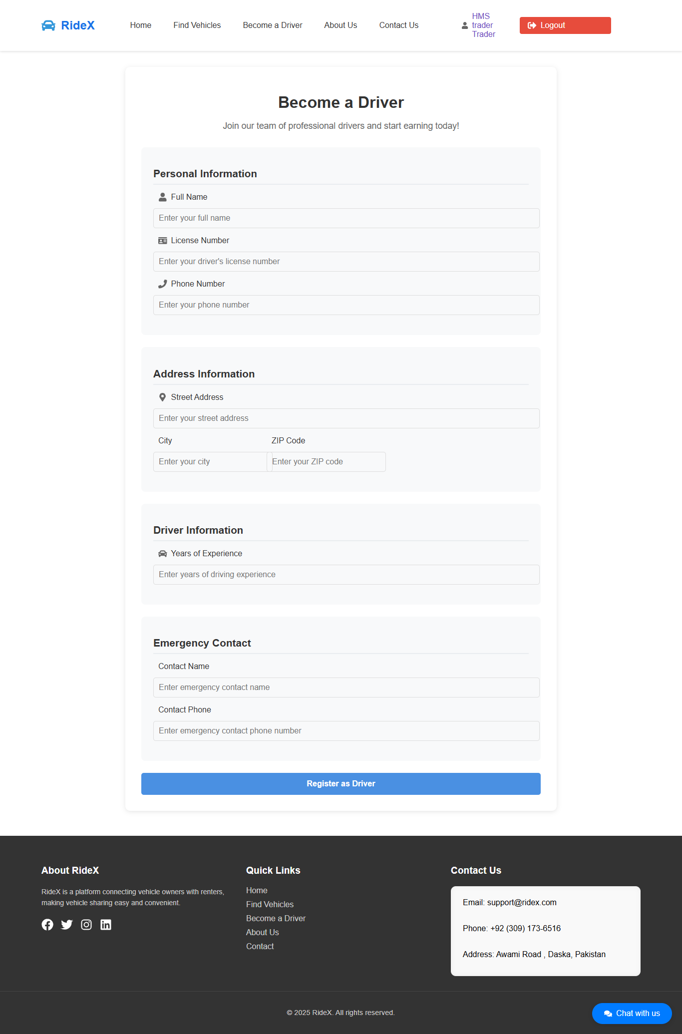 Driver Registration