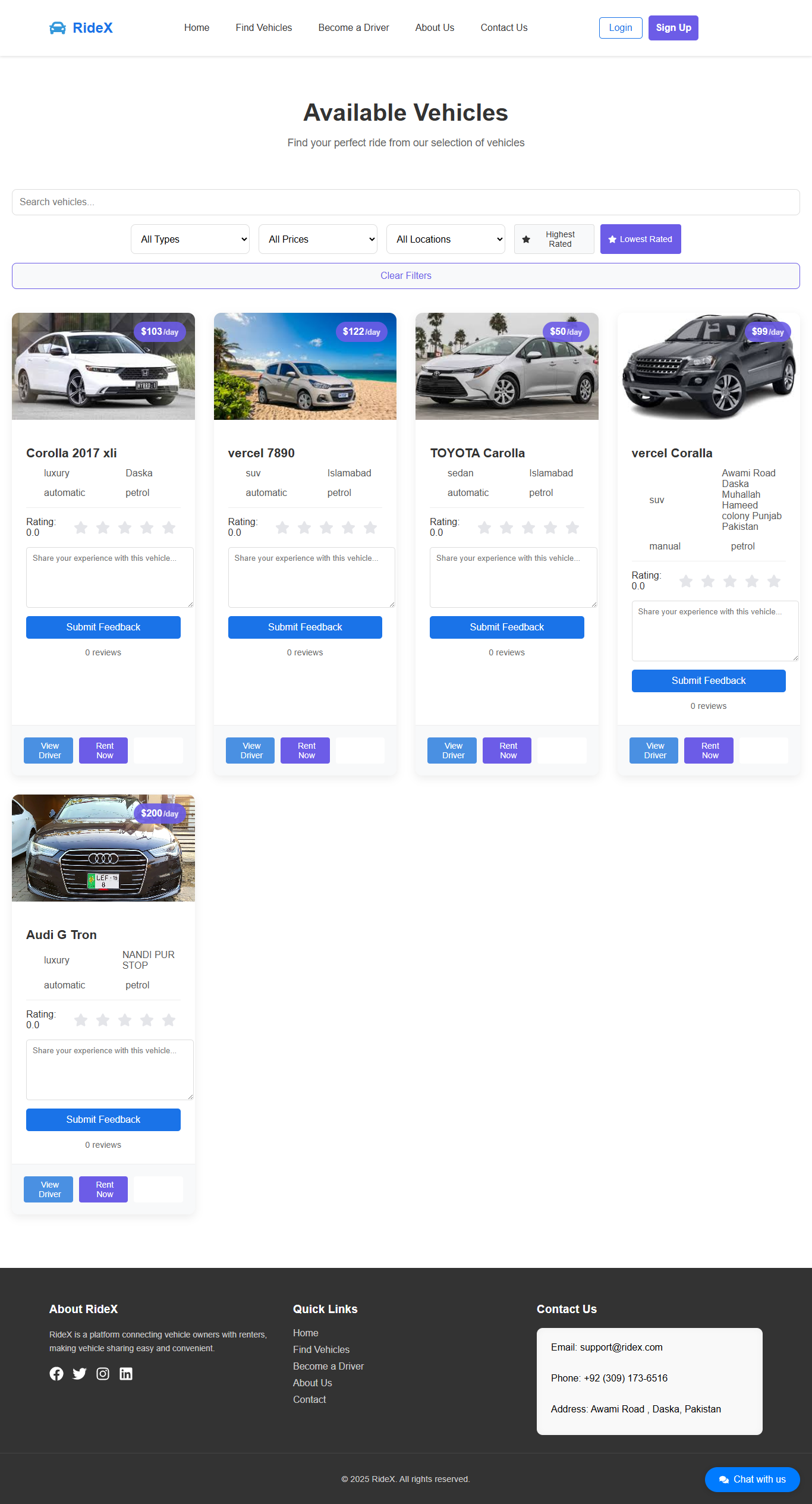 All Vehicles